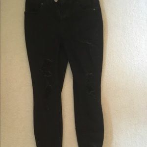 High Waist Skinny Black Jeggings